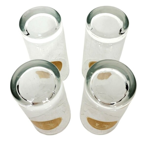 VTG 22Kt Gold Statue of Liberty Centennial Gold Seal Set of Four Libbey Glasses - Picture 11 of 12